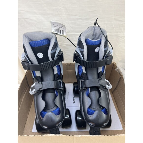 VFX Tempest Roller Skates Adjustable Size Youth 10-13 Blue New In Box - Picture 3 of 7